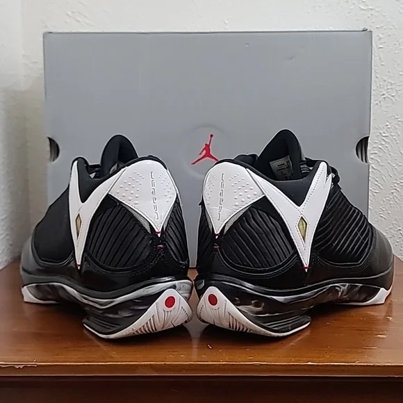 Air Jordan 2009 OG 2K9 Black White Tuxedo Vintage Mens Sneakers 343084-062 Sz 12